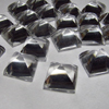 10x10 mm -PYRAMID - Cut Squar Cabochon - Nice Clear - Crystal Quartz - 10 pcs